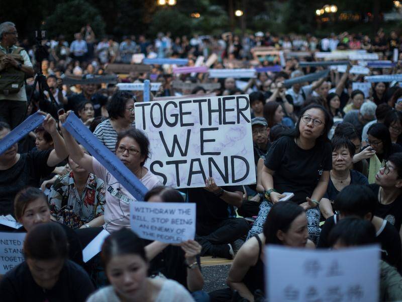 Mothers in Hong Kong have voiced their support of students who took part in mass demonstrations.