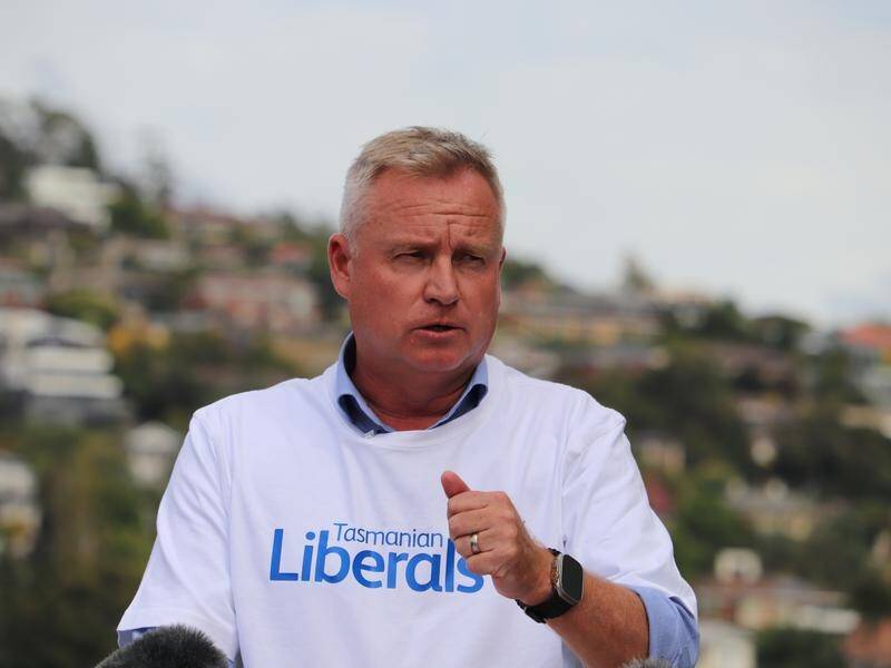 Liberal leader Jeremy Rockliff has promised Tasmanian voters "Tasmanian prices for their energy". (Ethan James/AAP PHOTOS)