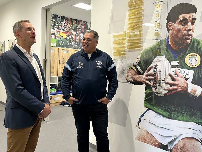 The Raiders hope former skipper Mal Meninga rejoining will help them both on and off the field. Photo: Jacob Shteyman/AAP PHOTOS