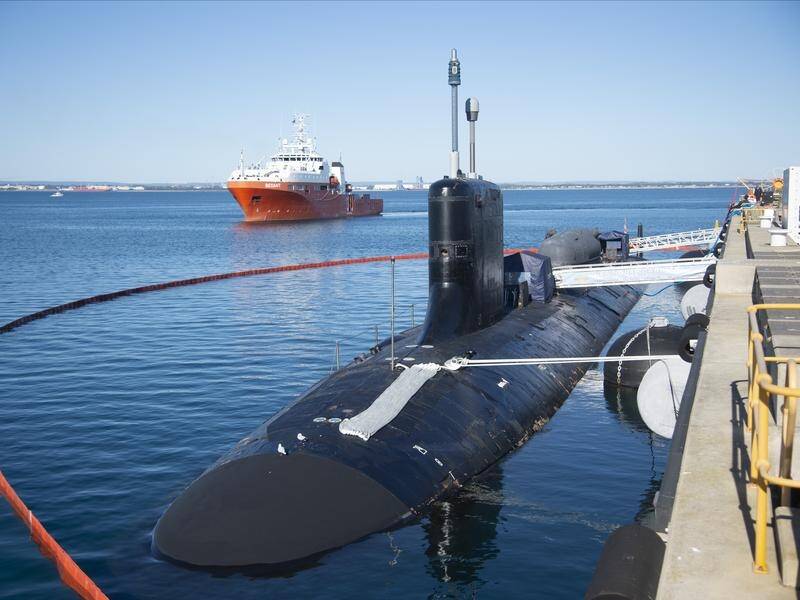Australia will acquire three Virginia class vessels and build its own SSN-AUKUS machines. (Aaron Bunch/AAP PHOTOS)