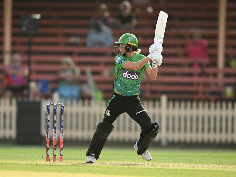 Meg Lanning has put one over fellow Australian Ellyse Perry in a Hundred match in London. Photo: Dan Himbrechts/AAP PHOTOS