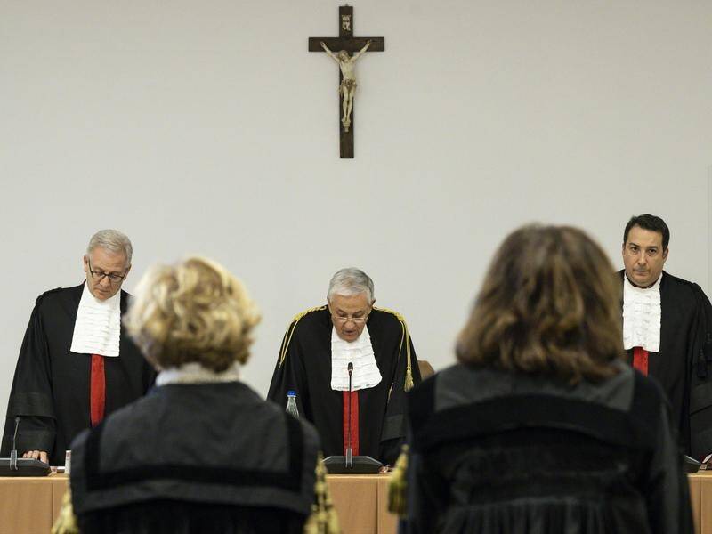 A Vatican court has convicted senior Cardinal Angelo Becciu of embezzlement, sentencing him to jail. (EPA PHOTO)