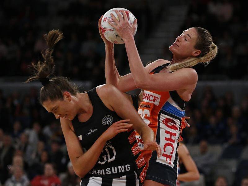 Caitlin Bassett scored 35 points from 38 attempts in the Giants' win over the Magpies in Melbourne.