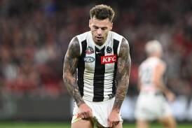 Collingwood's premiership forward Jamie Elliott faces at least another six weeks out. (James Ross/AAP PHOTOS)
