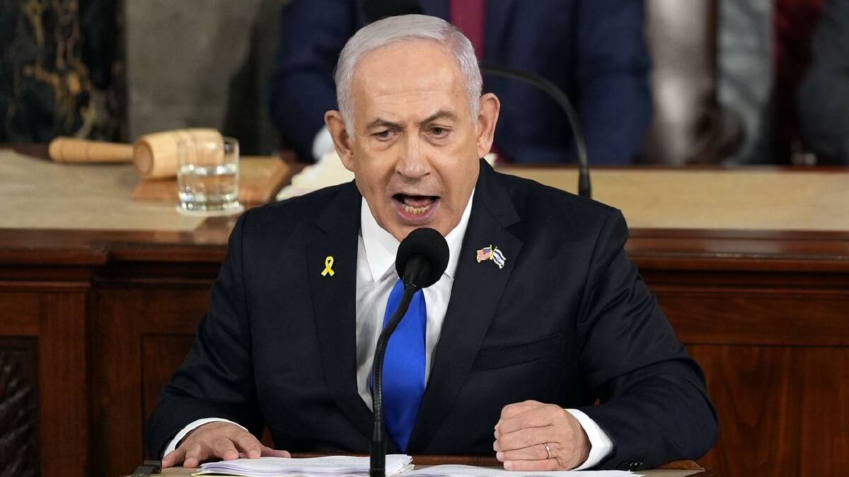Benjamin Netanyahu said he was confident this government would secure the hostages' release. (AP PHOTO)