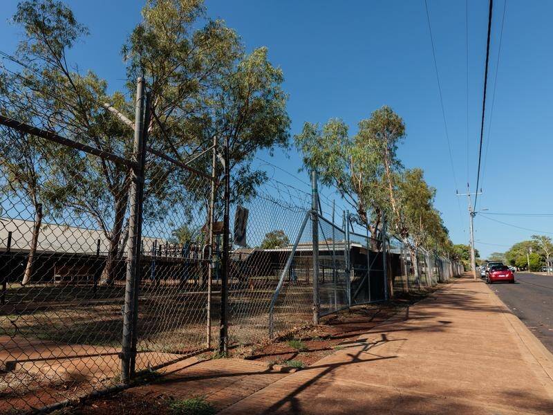 Police allege a student armed himself and was walking around Halls Creek District High School. (Richard Wainwright/AAP PHOTOS)