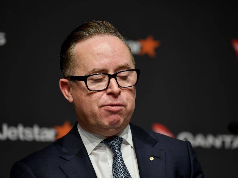 Alan Joyce says Qantas was just 11 weeks away from bankruptcy during the COVID-19 pandemic. (Bianca De Marchi/AAP PHOTOS)