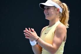 Emerson Jones is continuing to enjoy her big year by reaching the girls' semi-finals at Wimbledon. (HANDOUT/TENNIS AUSTRALIA)