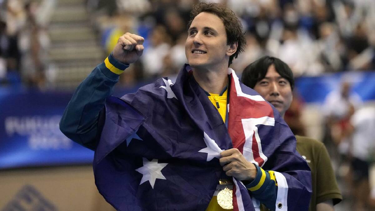Cameron McEvoy loves being at the heart of the Australian-US swimming rivalry. (AP PHOTO)