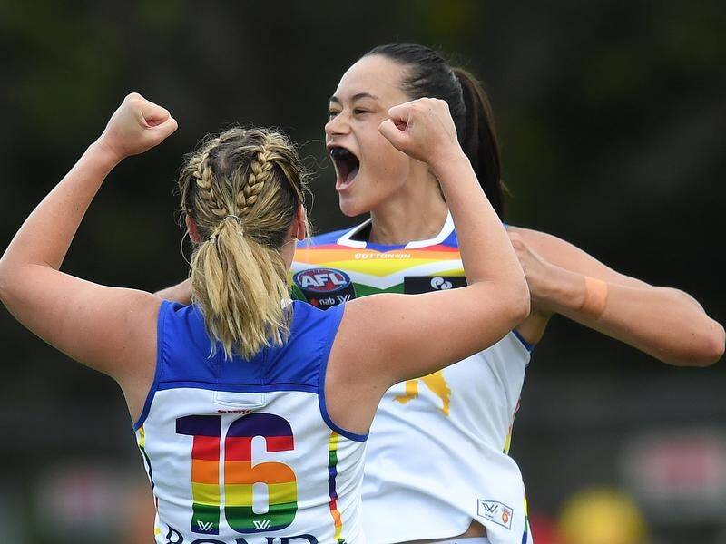 Jesse Wardlaw kicked four goals as Brisbane eclipsed Gold Coast in the AFLW.