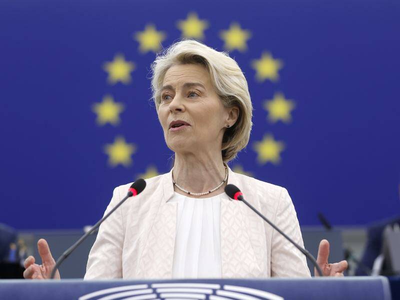 Ursula von der Leyen vowed to support Ukraine for as long as it takes against Russia's invasion. Photo: AP PHOTO