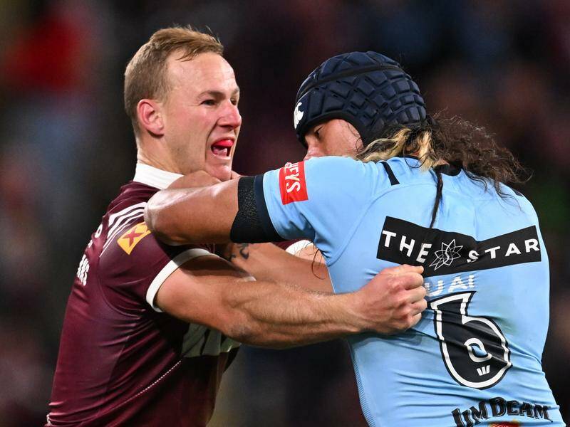 Enemies in Origin, Daly Cherry-Evans says he and Jarome Luai have great respect for each other. Photo: Dave Hunt/AAP PHOTOS