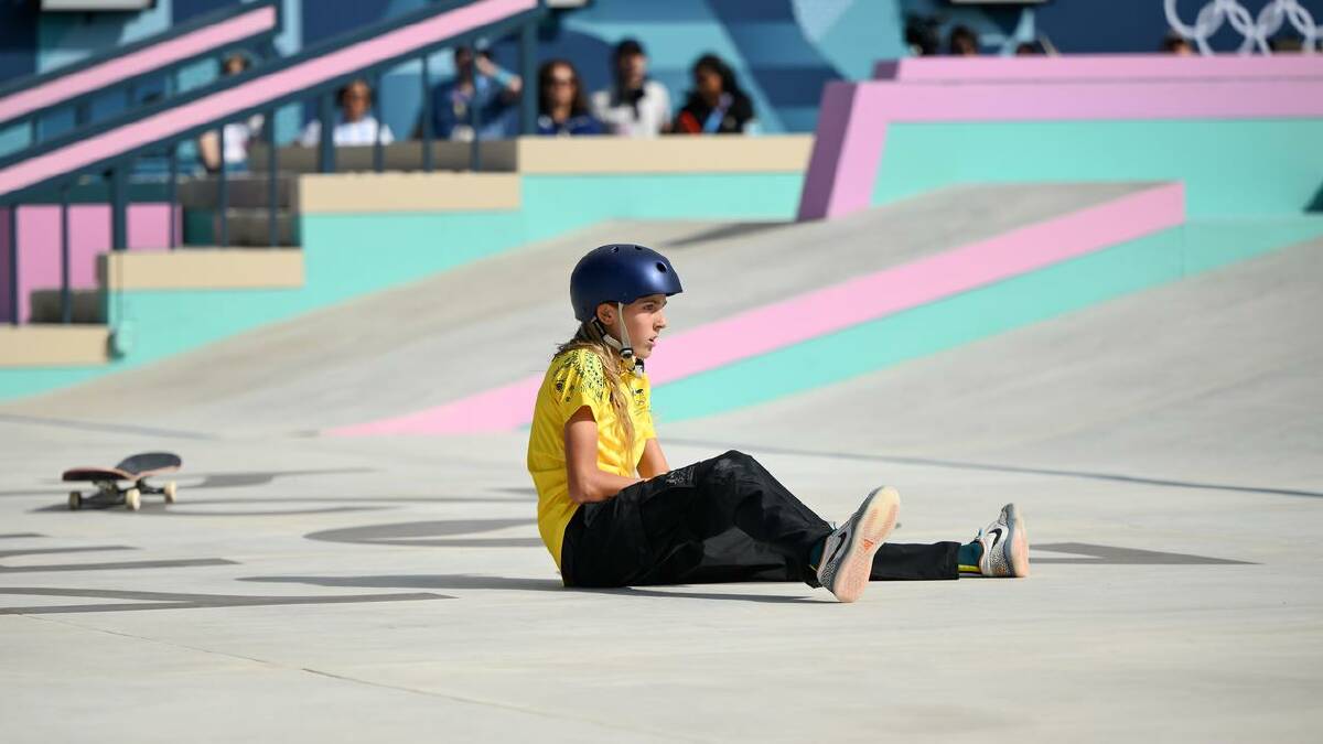 Skateboarder Chloe Covell was aiming to become Australia's youngest Olympic gold medallist  (Joel Carrett/AAP PHOTOS)