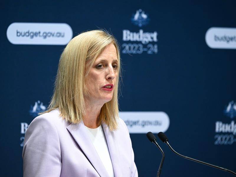 Women's Minister Katy Gallagher said the budget offers a significant investment in Australian women. (Lukas Coch/AAP PHOTOS)