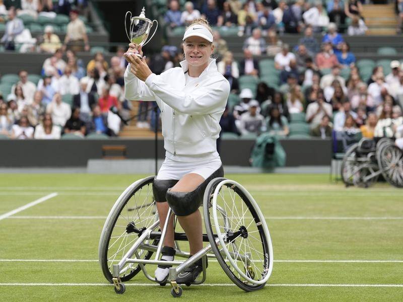 Diede de Groot continues to set the women's wheelchair tennis standard, winning again at Wimbledon. (AP PHOTO)