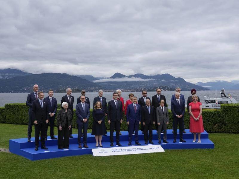 G7 finance ministers and central bank governors are meeting in Stresa, in northern Italy. (AP PHOTO)