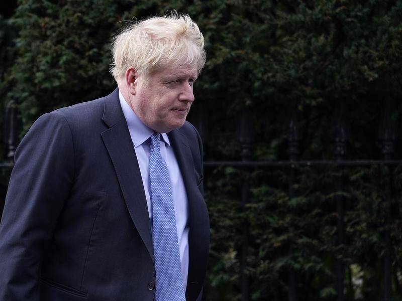 A report into Boris Johnson's parties during the COVID-19 pandemic is due to be handed down. (AP PHOTO)