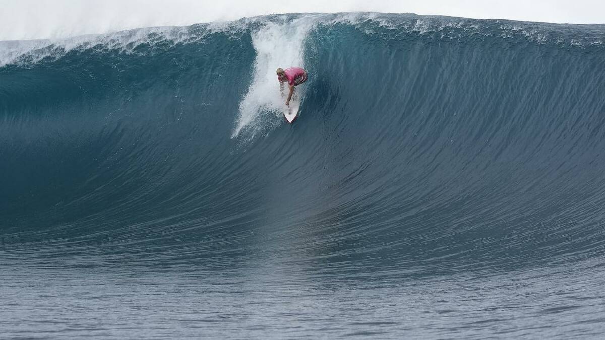 John John Florence takes on a wave. (AP PHOTO)