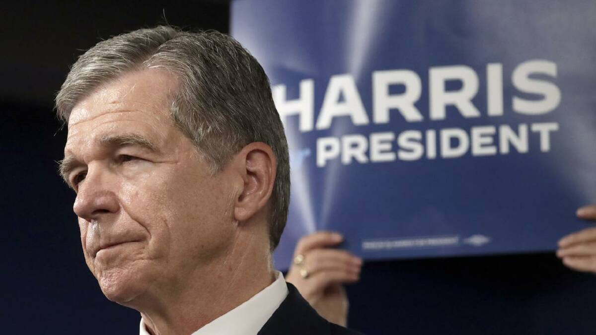 North Carolina Governor Roy Cooper says it's not the right time for him to be on a national ticket. (AP PHOTO)