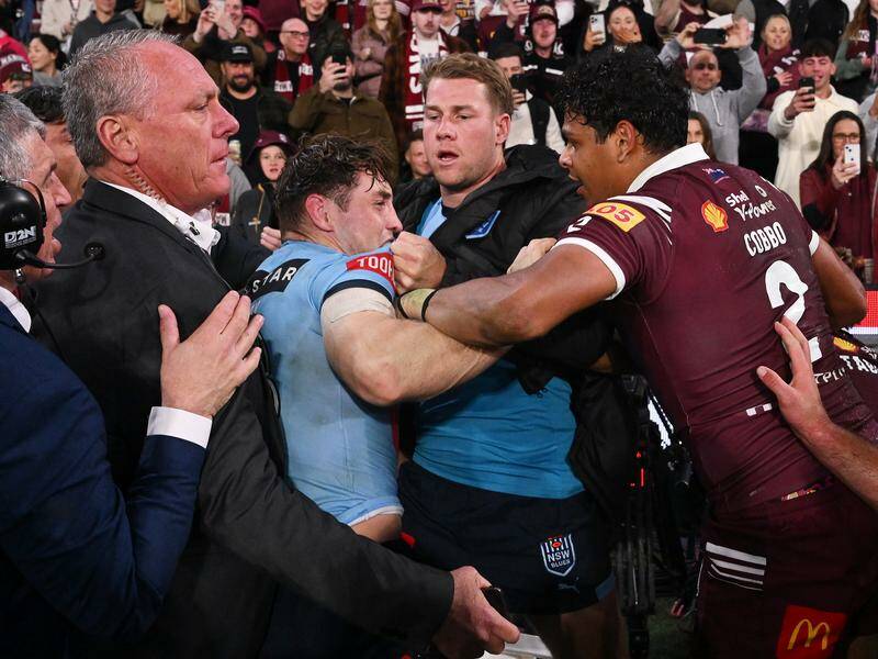 The NRL is backing the sanctions handed out after the State of Origin III brawl. Photo: Dave Hunt/AAP PHOTOS