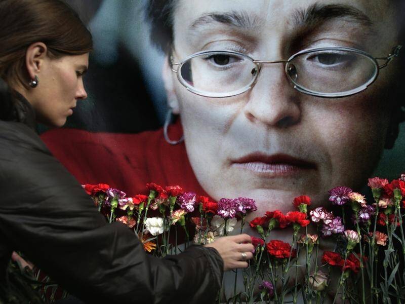 Anna Politkovskaya was shot and killed in the lift of her Moscow apartment block in 2006. (AP PHOTO)