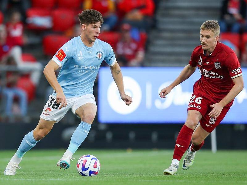 Melbourne City youngster Jordan Bos has made an impressive start to life in the A-League Men. (Matt Turner/AAP PHOTOS)