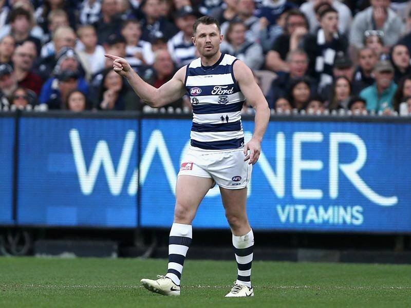 All intel out of Geelong points towards Patrick Dangerfield returning after their bye in round 14. (Rob Prezioso/AAP PHOTOS)