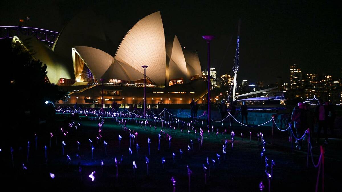The Sydney Opera House has slashed its power bill by installing custom-made LED lights. (Steven Saphore/AAP PHOTOS)