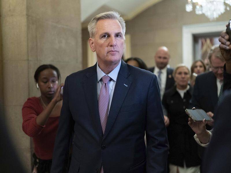 Republican Kevin McCarthy has lost a historic 14th vote for Speaker of the US Congress. (AP PHOTO)