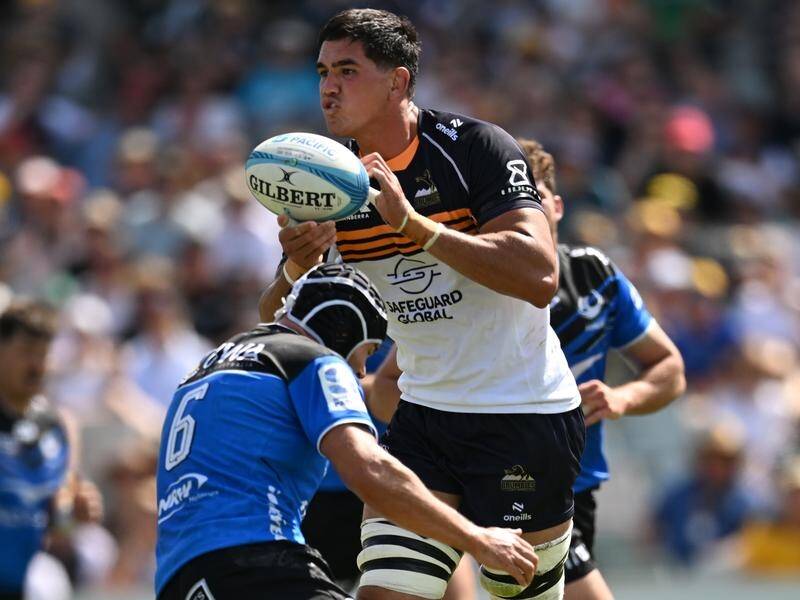 Darcy Swain will return to the Brumbies' starting XV, and lead the side, against Moana Pasifika. (Lukas Coch/AAP PHOTOS)