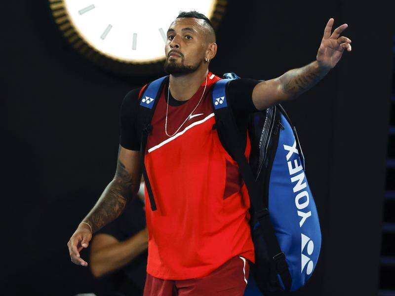 Tennis legend Rod Laver believes a grand slam title is now within reach of countryman Nick Kyrgios. (AP PHOTO)