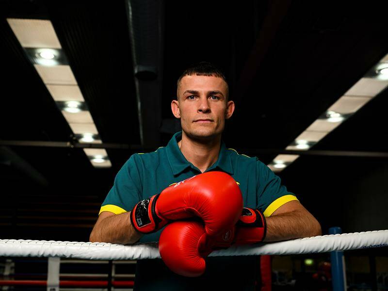 Uncoventional Harry Garside plans to make more Australian Olympic boxing history in Paris. Photo: Lukas Coch/AAP PHOTOS