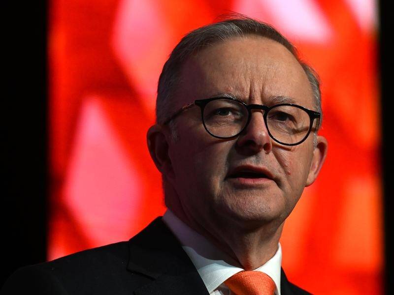 Mr Albanese says changes to the bargaining system will lead to wages growth and ease cost pressures. (Mick Tsikas/AAP PHOTOS)