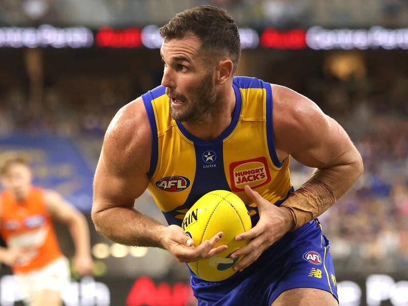 Star Eagles forward Jack Darling has been dropped for the first time in his AFL career. (Richard Wainwright/AAP PHOTOS)