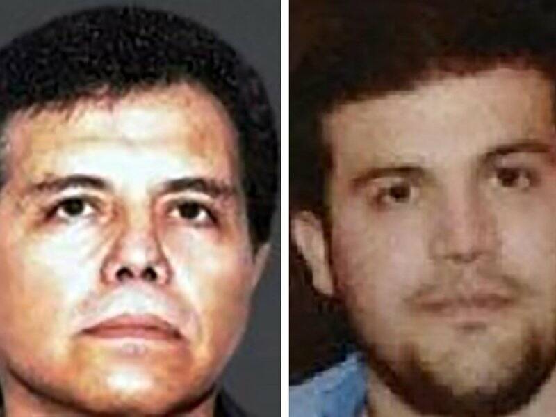 Ismael Zambada Garcia and Joaquin Guzman Lopez face multiple charges for funnelling drugs to the US. Photo: EPA PHOTO