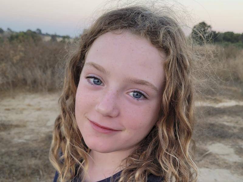 Emily Hand was held captive by Hamas after being captured at a kibbutz during the October 7 attack. (AP PHOTO)