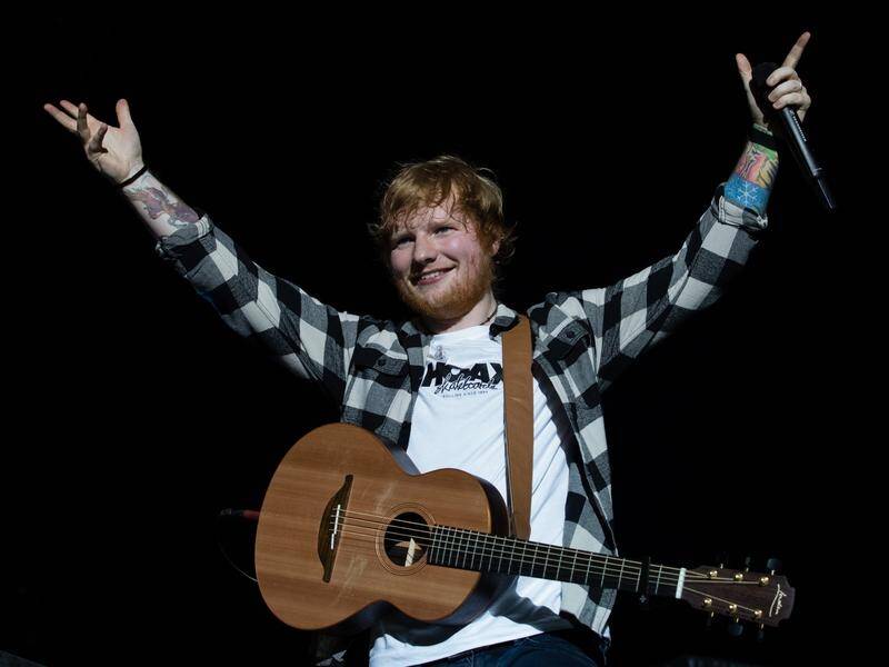 Ed Sheeran's shows for record-breaking crowds at the MCG have boosted accommodation spending. (file) (Richard Wainwright/AAP PHOTOS)