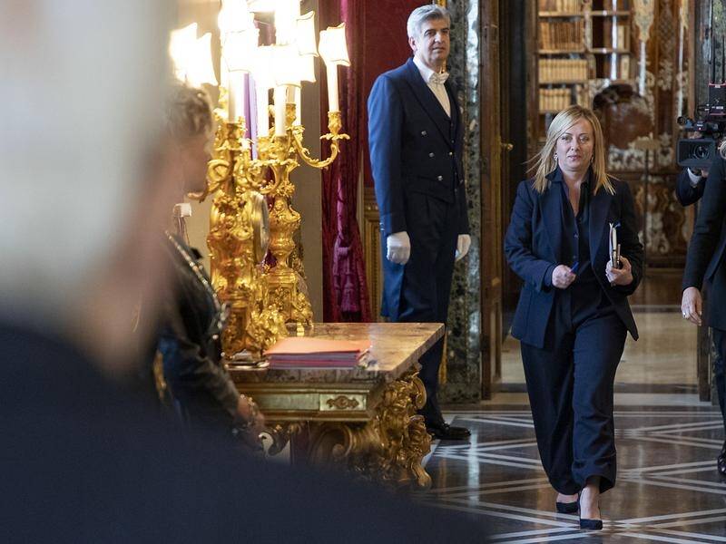 Giorgia Meloni becomes Italy's first female PM, taking charge of a very right-wing regime. (EPA PHOTO)