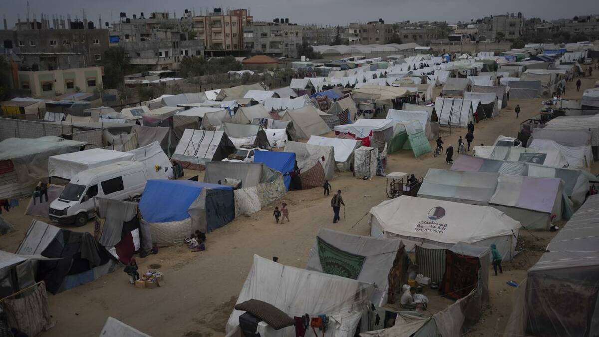 A million people sought shelter in Rafah, but scattered again after Israel launched an offensive. (AP PHOTO)