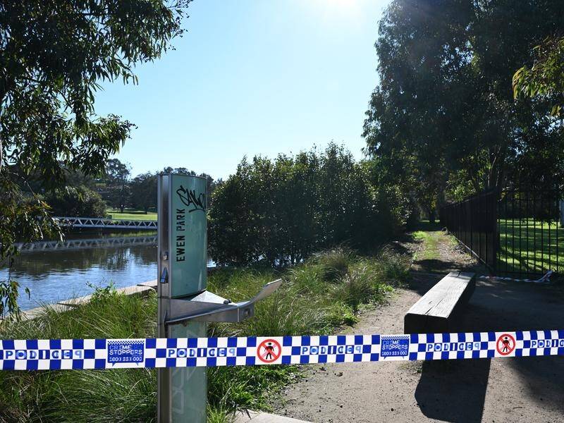 Police are scouring an area near Cooks River in Earlwood, Sydney, for signs of a newborn baby. (Dean Lewins/AAP PHOTOS)