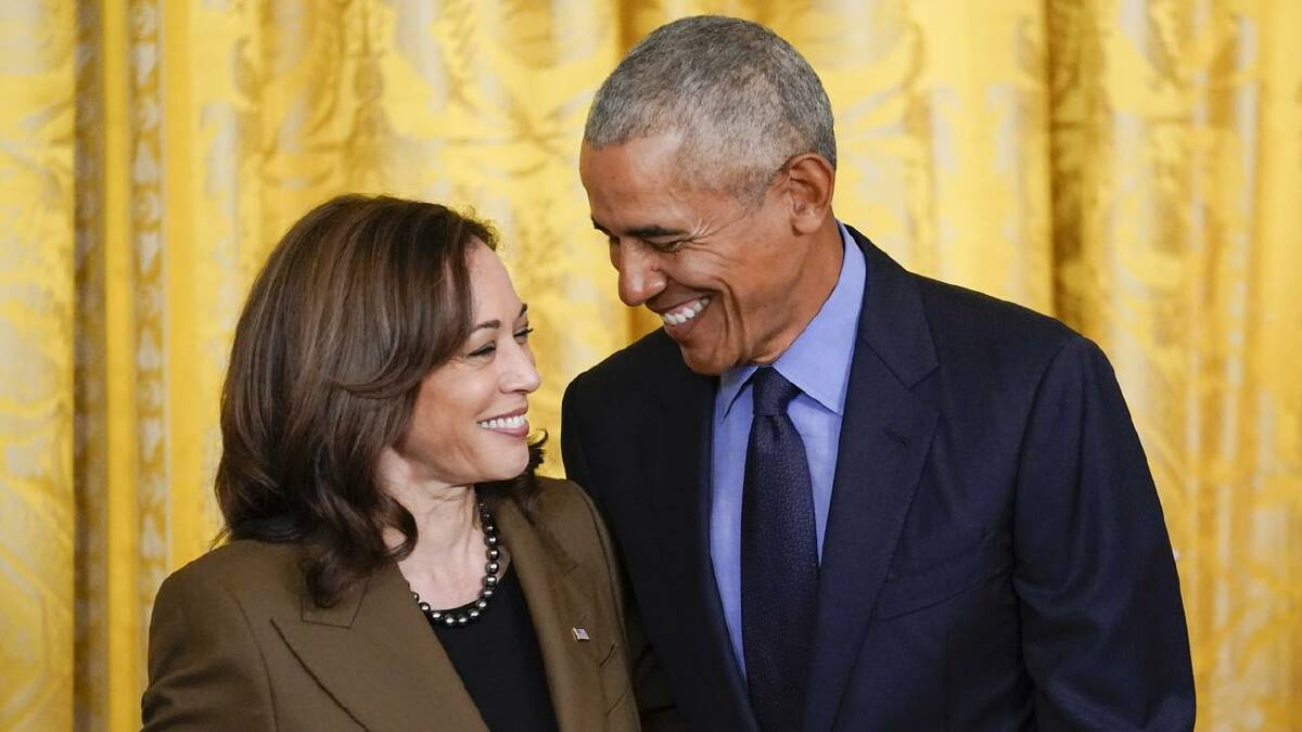 Former President Barack Obama has endorsed Vice President Kamala Harris in her White House bid. (AP PHOTO)