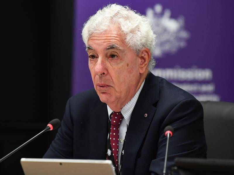 Chair Ronald Sackville is about to bring the long-running disability royal commission to a close. (Jono Searle/AAP PHOTOS)