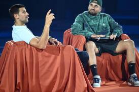 Novak Djokovic says injured Nick Kyrgios is "important" for tennis and thinks he'll return soon. (Joel Carrett/AAP PHOTOS)