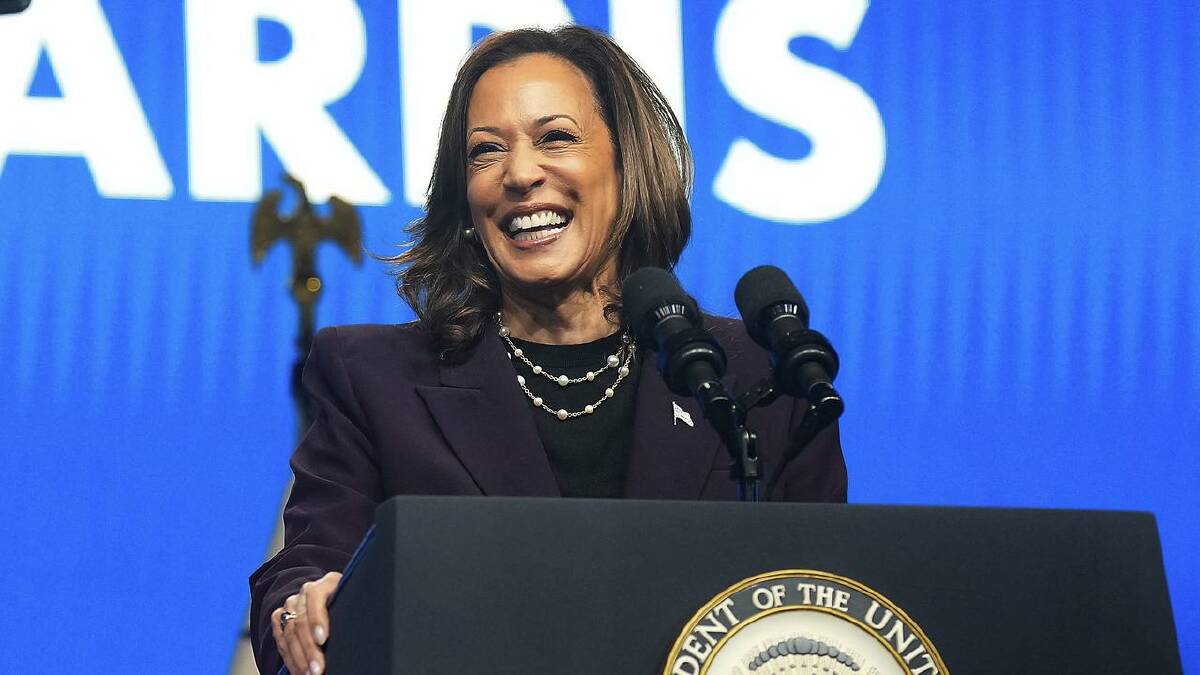 Kamala Harris will attend a private fundraiser after using the week laying out her campaign themes. (AP PHOTO)