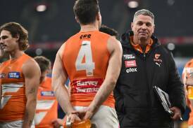 With contract talk on ice, GWS are happy with how they're travelling under coach Adam Kingsley. Photo: Joel Carrett/AAP PHOTOS