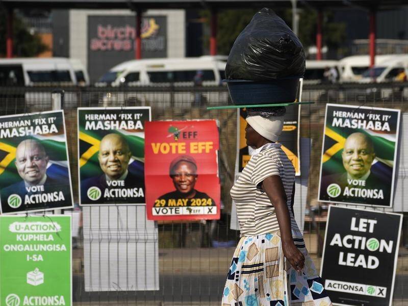 The ANC is on course to win the largest share of the vote in South Africa's election. (AP PHOTO)