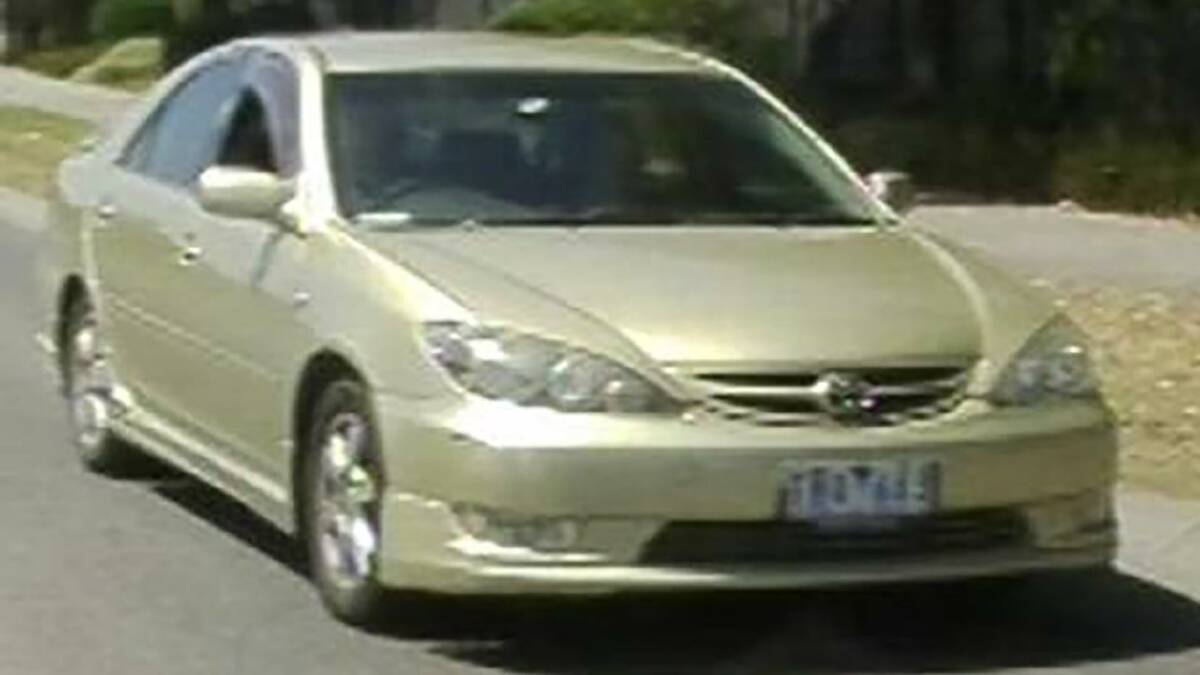 Adrian Romeo was driving a gold Toyota Camry when he was last seen. (HANDOUT/VICTORIA POLICE)