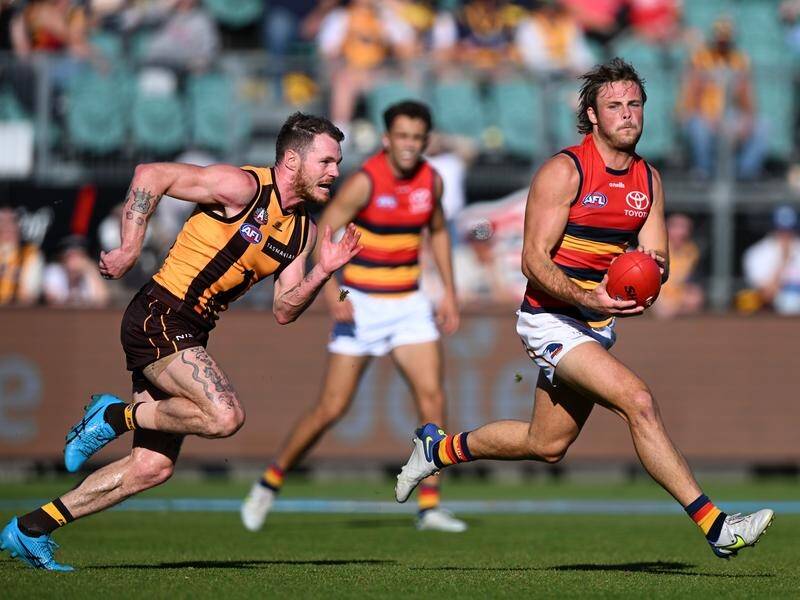 Tasmania hosts eight AFL games a season under agreements with Hawthorn and North Melbourne. (James Ross/AAP PHOTOS)