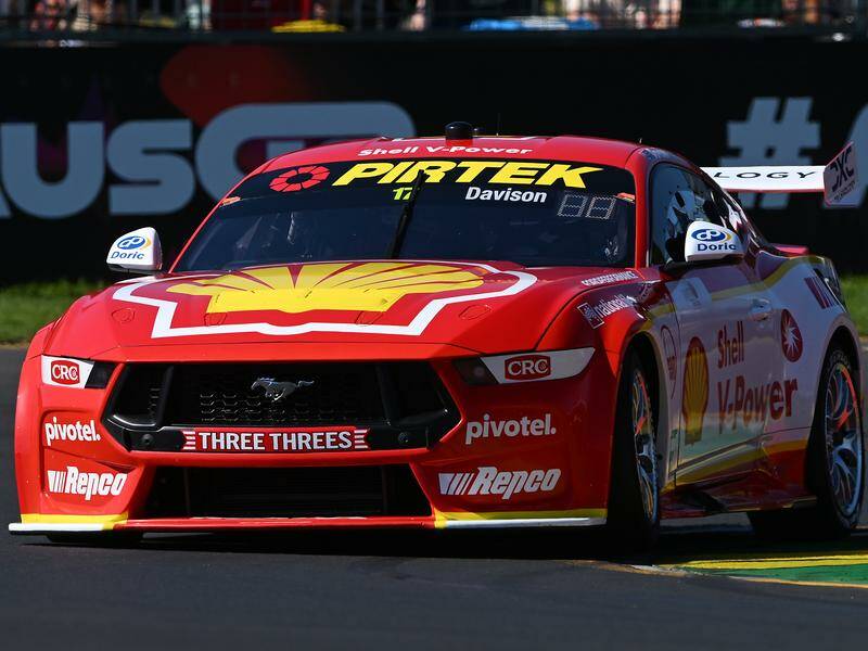Will Davison has put his Mustang on pole for Sunday's Supercars race in Sydney. Photo: James Ross/AAP PHOTOS