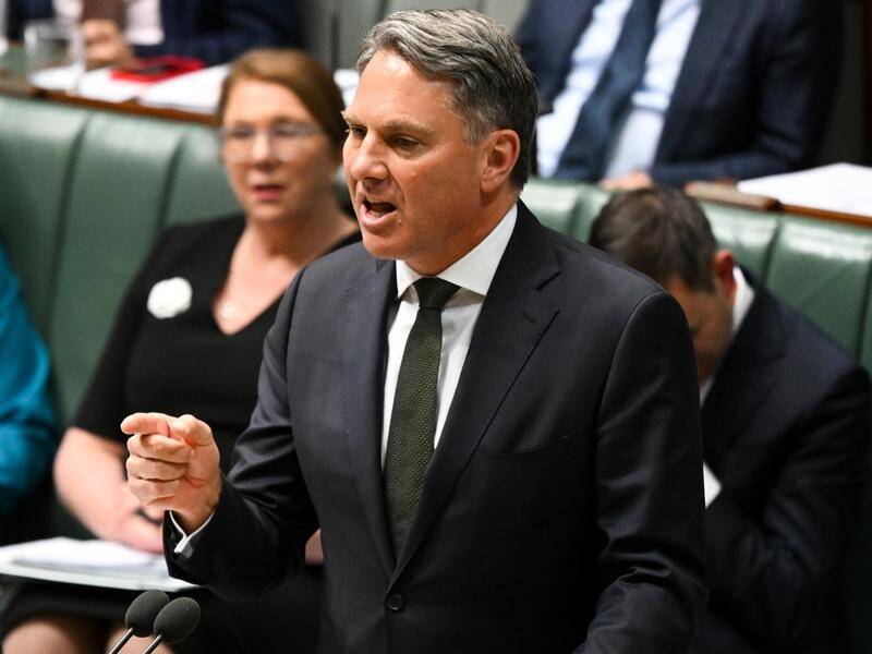 Richard Marles says Australia will provide an ongoing security presence in the Solomon Islands. (Lukas Coch/AAP PHOTOS)